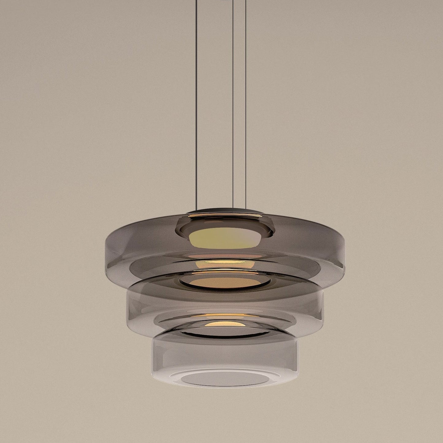 Naldor - Lampes Suspendues En Verre De Style Bauhaus