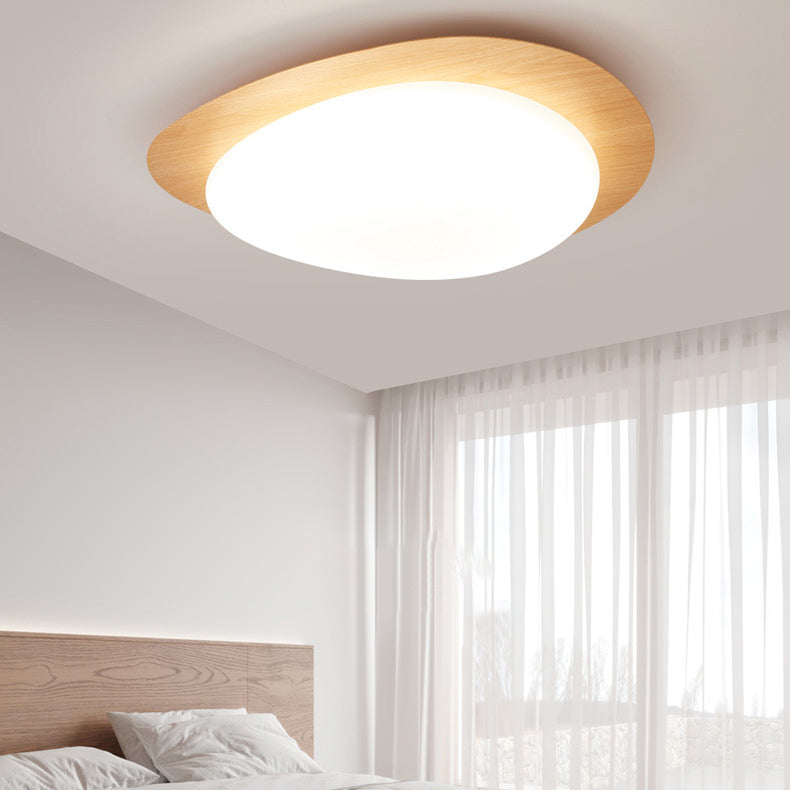 Plafonnier Led En Acrylique En Forme De Galet Scandinave Contemporain Pour Chambre À Coucher