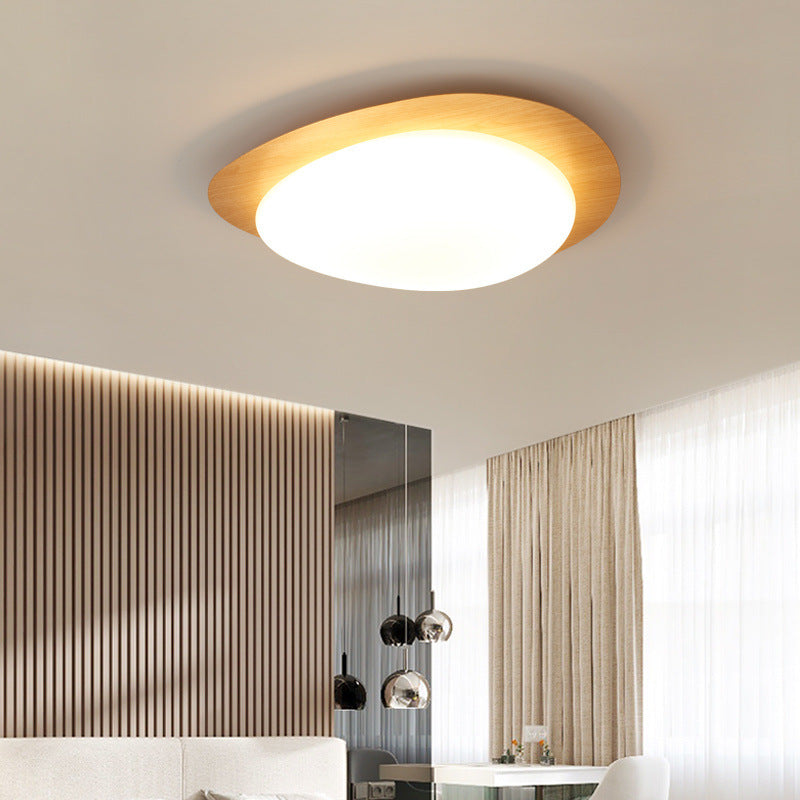 Plafonnier Led En Acrylique En Forme De Galet Scandinave Contemporain Pour Chambre À Coucher