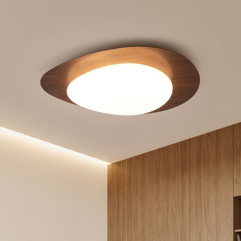Plafonnier Led En Acrylique En Forme De Galet Scandinave Contemporain Pour Chambre À Coucher