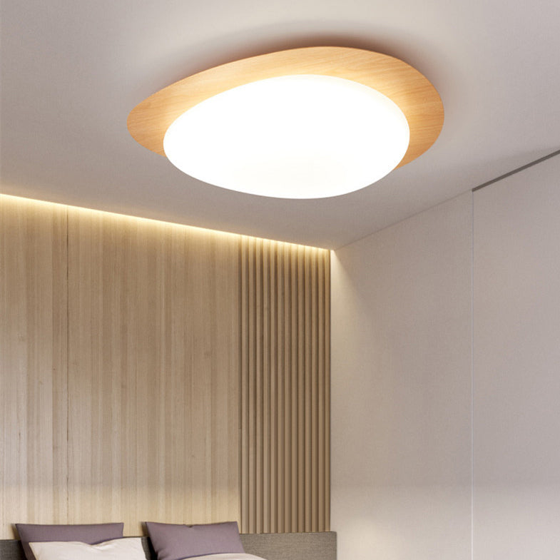 Plafonnier Led En Acrylique En Forme De Galet Scandinave Contemporain Pour Chambre À Coucher