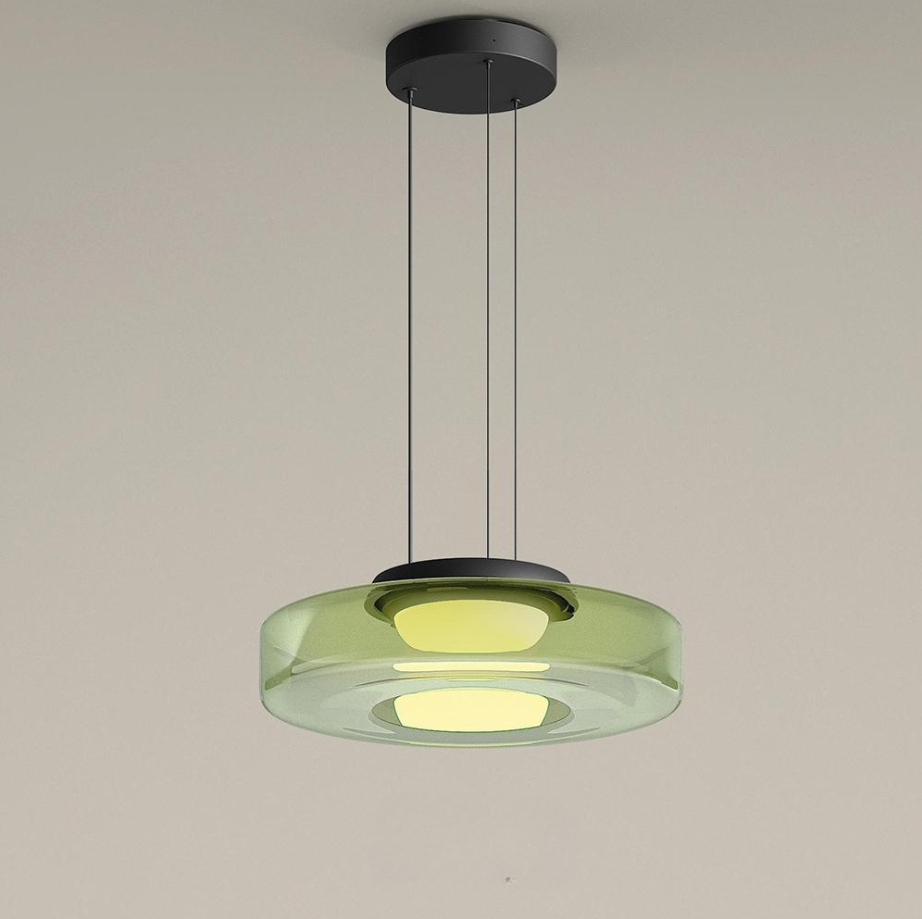 Naldor - Lampes Suspendues En Verre De Style Bauhaus