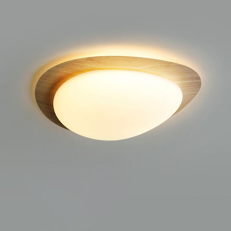 Plafonnier Led En Acrylique En Forme De Galet Scandinave Contemporain Pour Chambre À Coucher