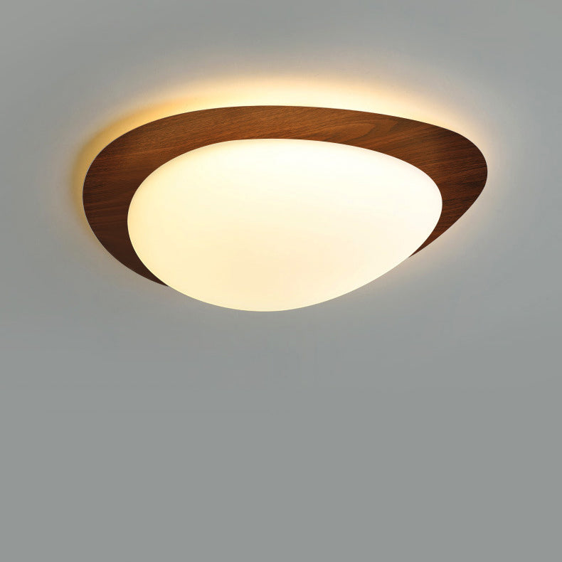 Plafonnier Led En Acrylique En Forme De Galet Scandinave Contemporain Pour Chambre À Coucher