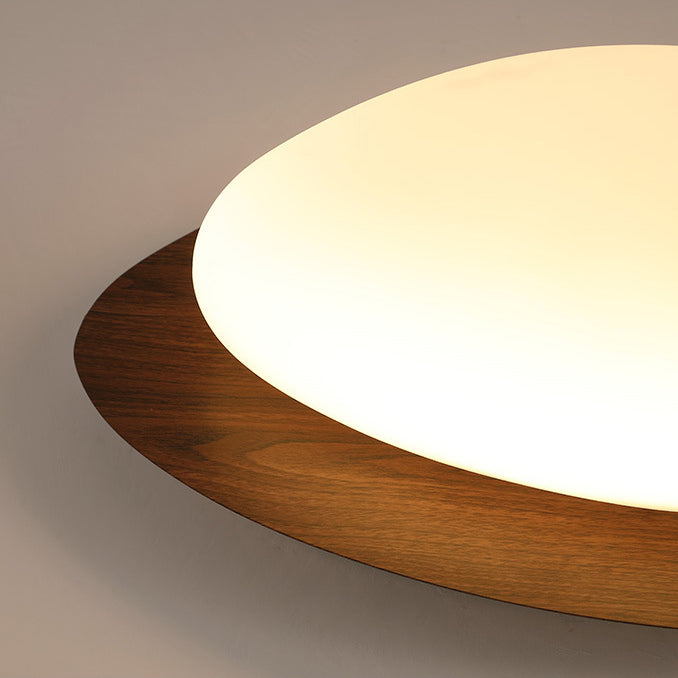 Plafonnier Led En Acrylique En Forme De Galet Scandinave Contemporain Pour Chambre À Coucher