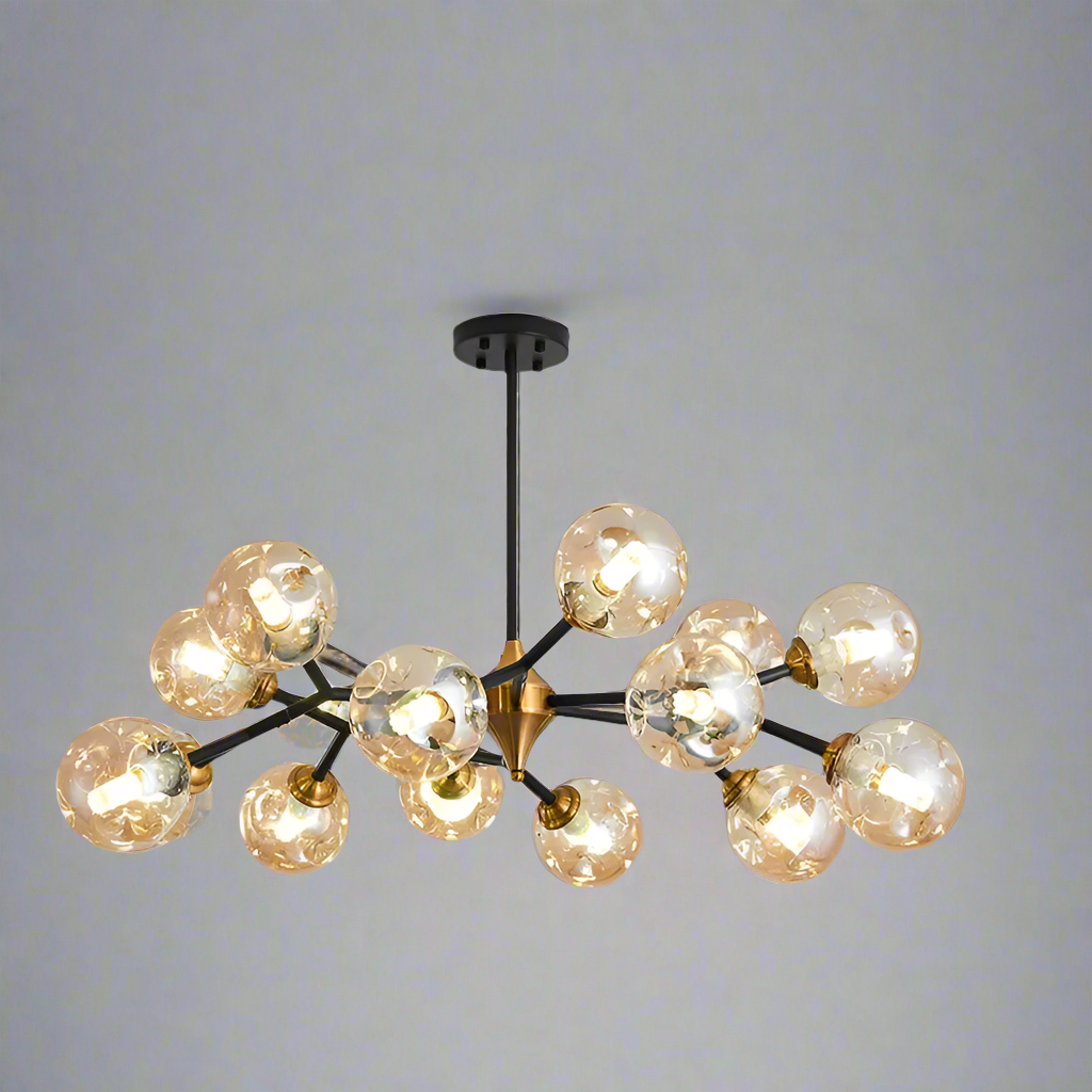 Nillan - Lustre Moderne En Verre Soufflé