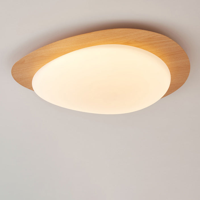 Plafonnier Led En Acrylique En Forme De Galet Scandinave Contemporain Pour Chambre À Coucher