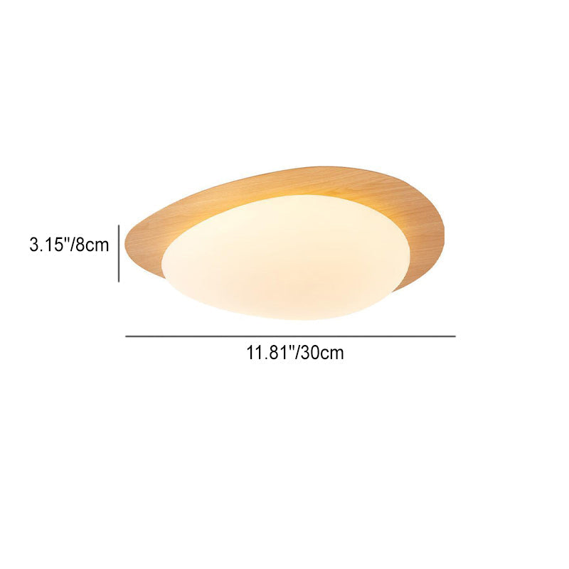 Plafonnier Led En Acrylique En Forme De Galet Scandinave Contemporain Pour Chambre À Coucher