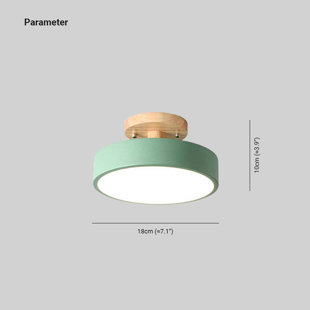 Plafonnier Led Moderne En Bois