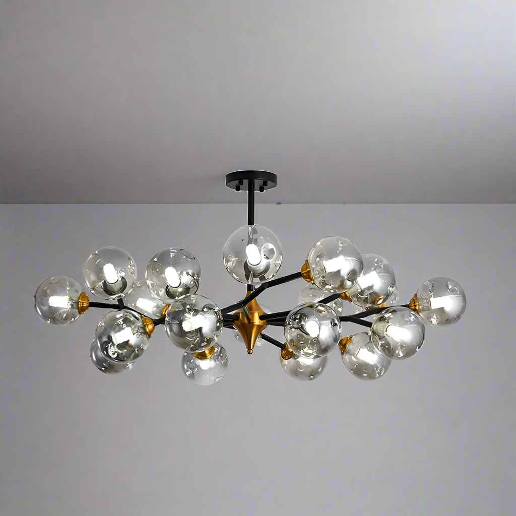 Nillan - Lustre Moderne En Verre Soufflé