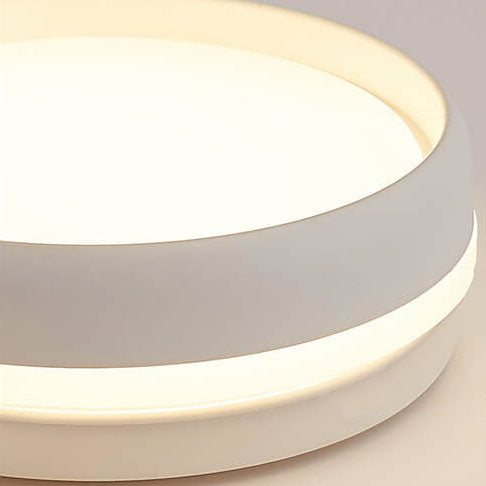 Plafonnier Led Encastré Rond Créatif En Fer Macaron
