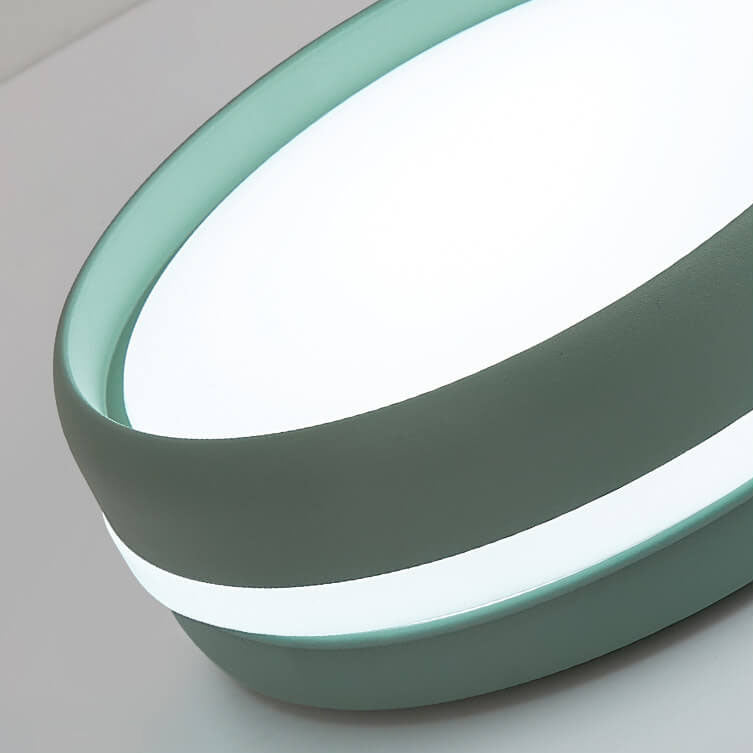 Plafonnier Led Encastré Rond Créatif En Fer Macaron