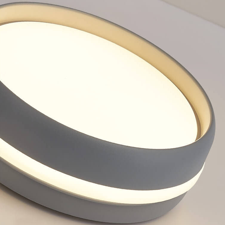 Plafonnier Led Encastré Rond Créatif En Fer Macaron