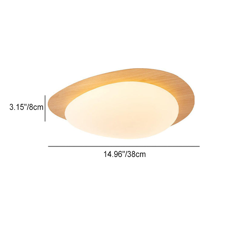 Plafonnier Led En Acrylique En Forme De Galet Scandinave Contemporain Pour Chambre À Coucher