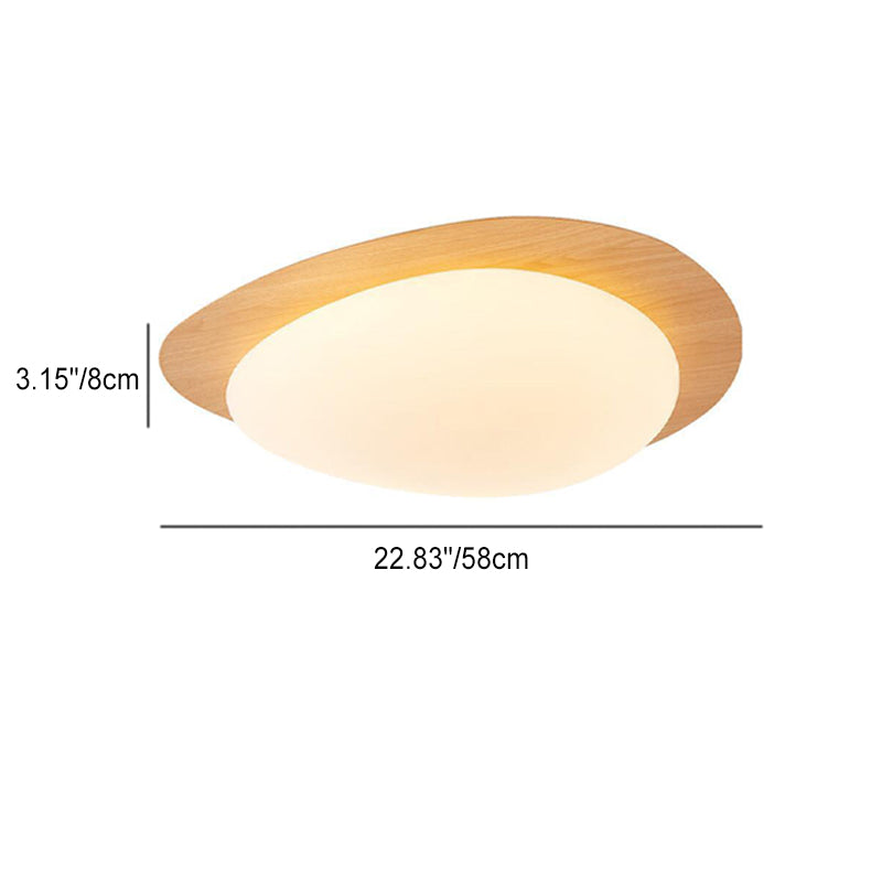 Plafonnier Led En Acrylique En Forme De Galet Scandinave Contemporain Pour Chambre À Coucher