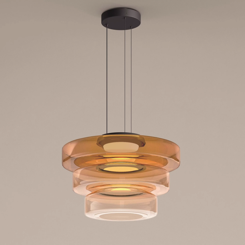 Naldor - Lampes Suspendues En Verre De Style Bauhaus