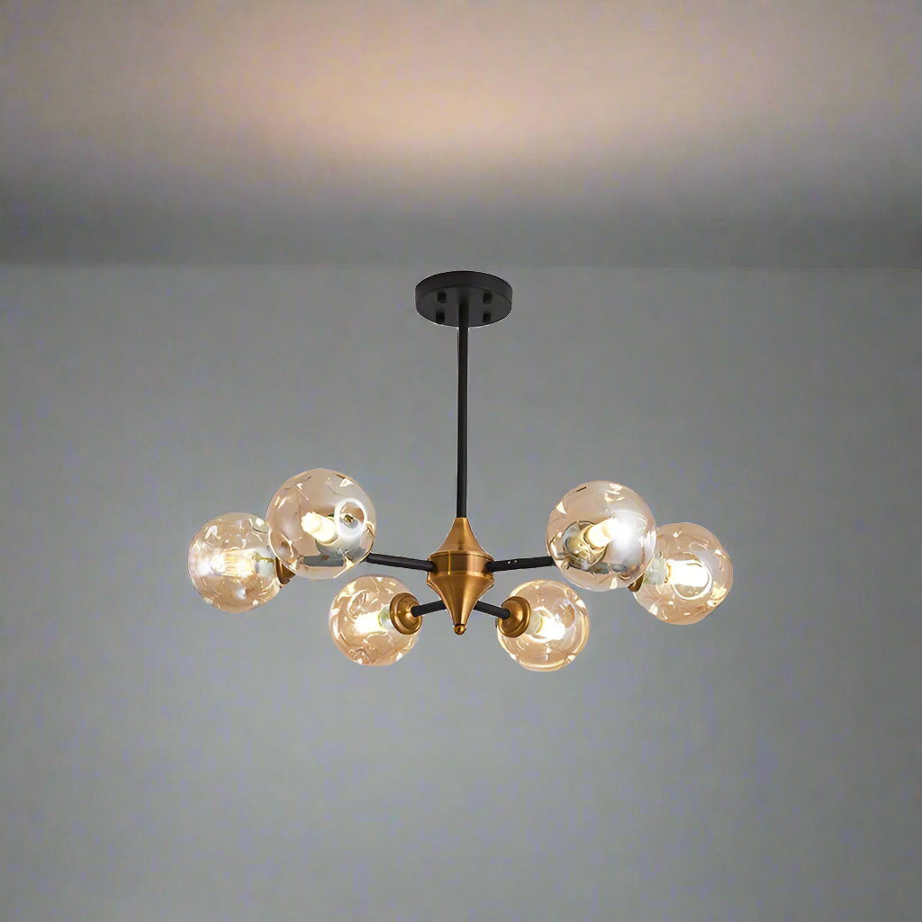 Nillan - Lustre Moderne En Verre Soufflé