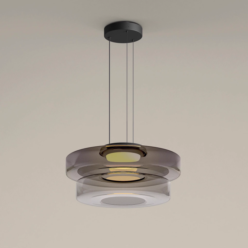 Naldor - Lampes Suspendues En Verre De Style Bauhaus