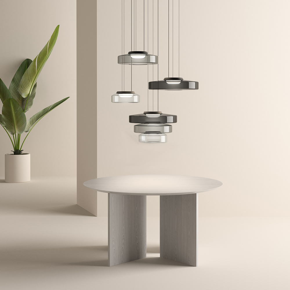Naldor - Lampes Suspendues En Verre De Style Bauhaus