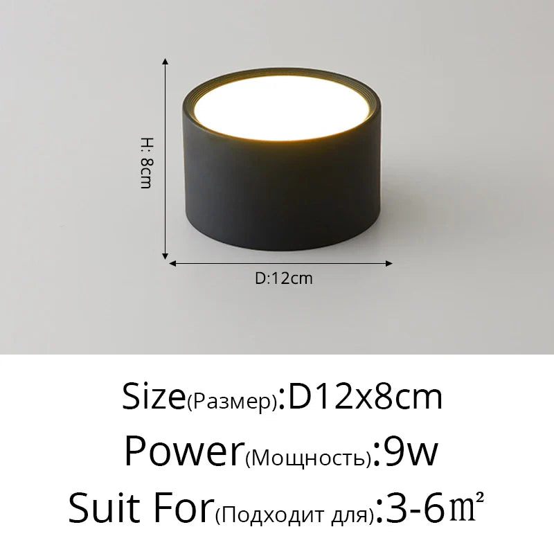 Spot De Plafond Led Rond En Métal