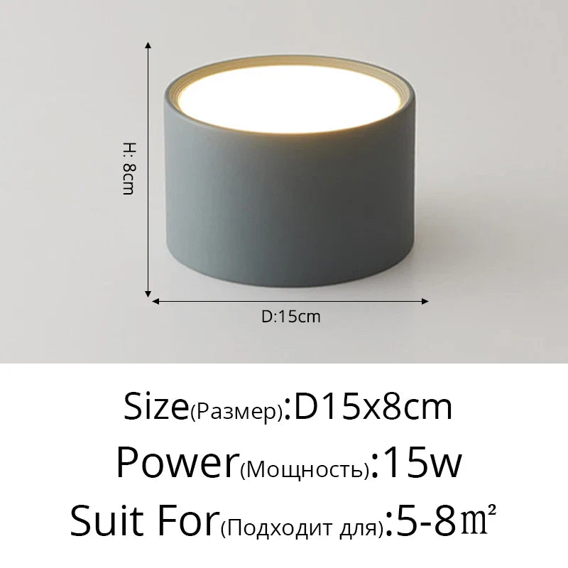 Spot De Plafond Led Rond En Métal