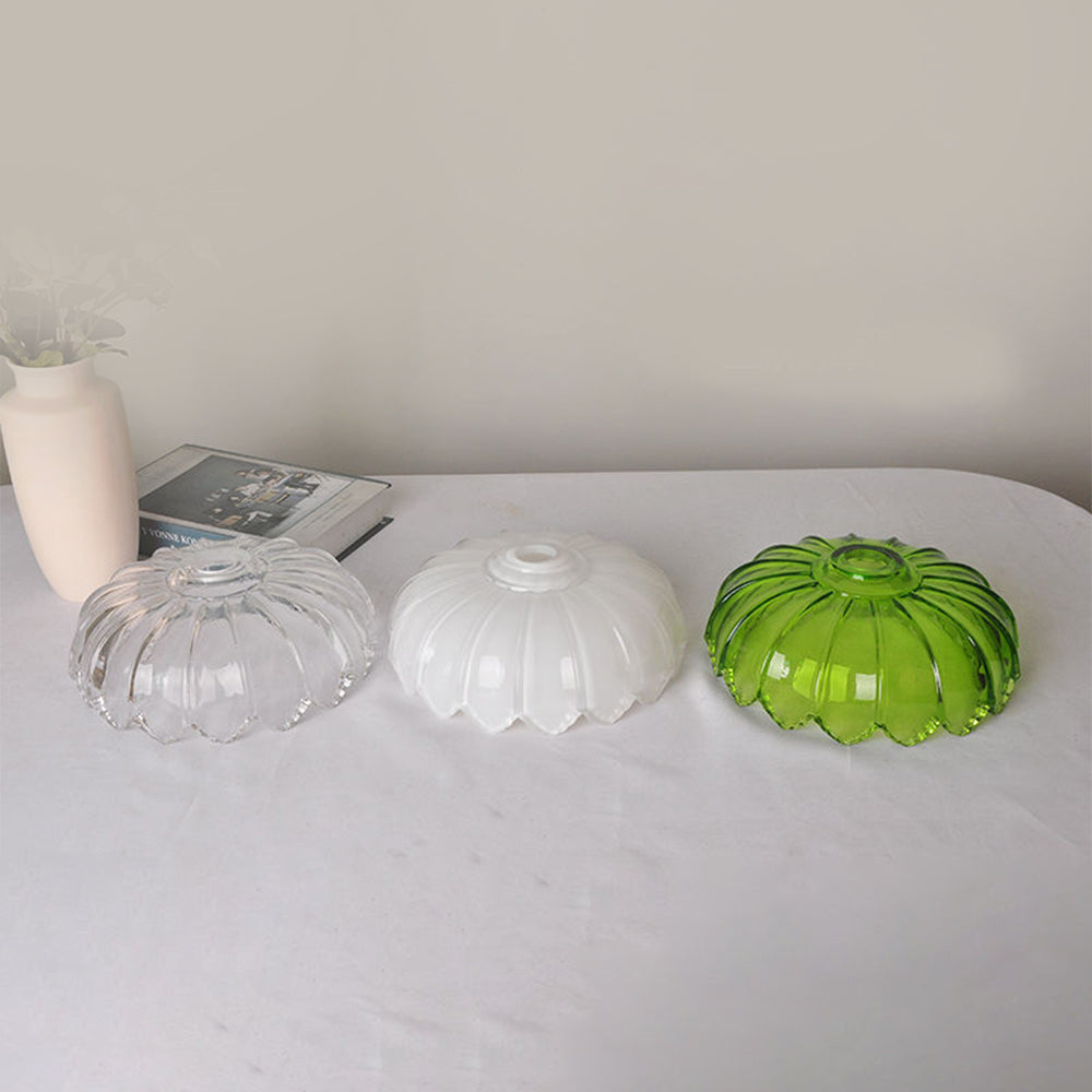 Nulina - Lampe Suspendue Vintage En Verre Avec Fleurs