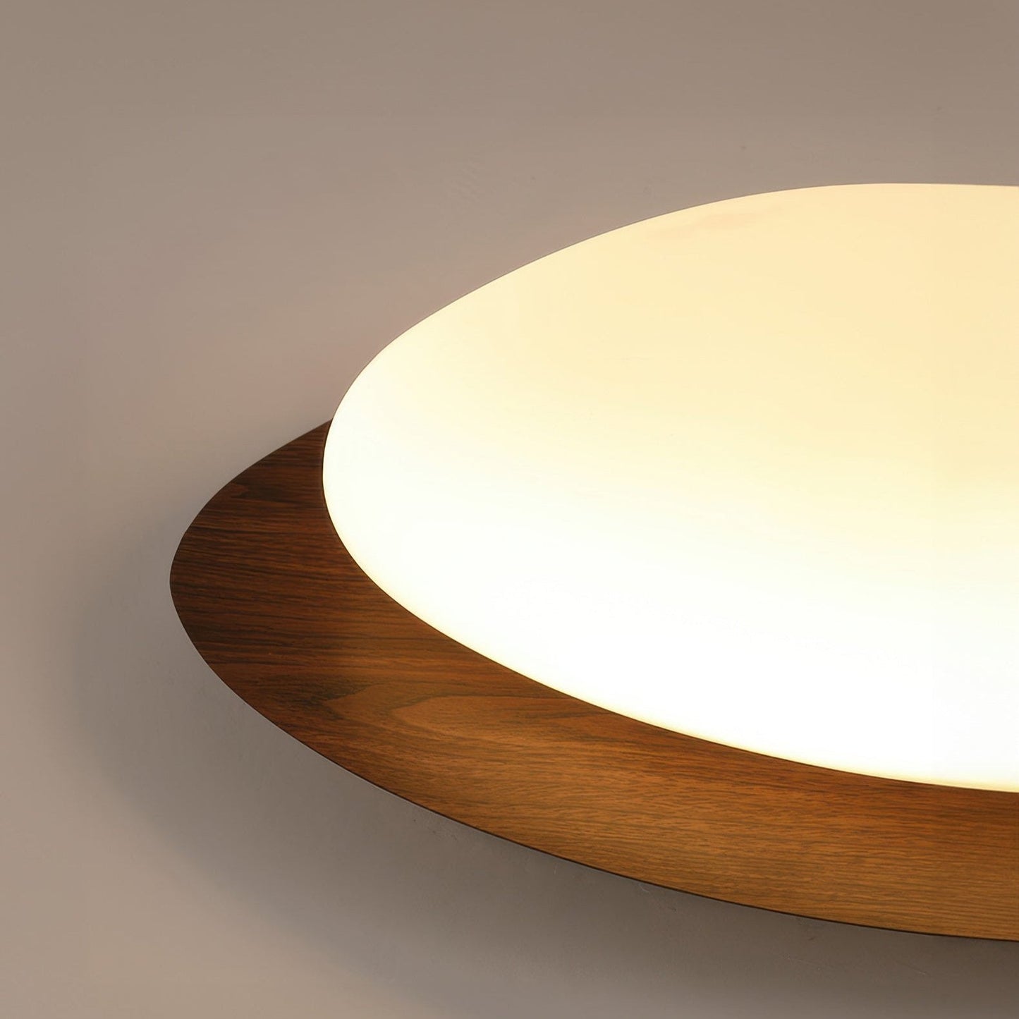 Plafonnier Scandinave En Grain De Bois Pebble