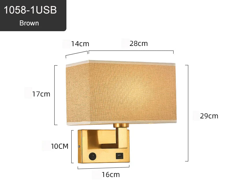 Appliques Murales Moderne Nordique Pour Chambre 3 Couleurs Abat-Jour