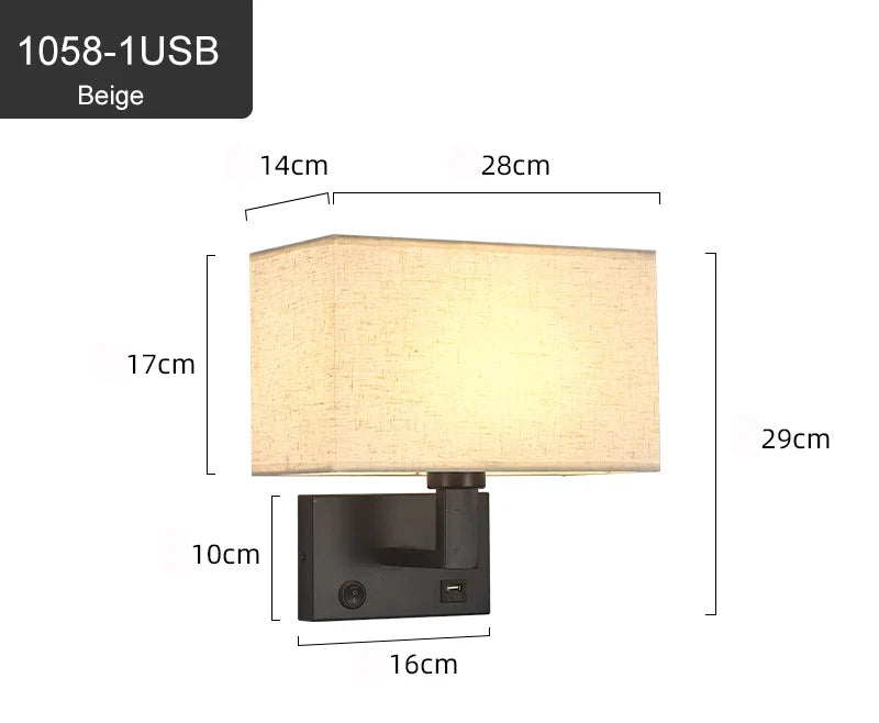 Appliques Murales Moderne Nordique Pour Chambre 3 Couleurs Abat-Jour
