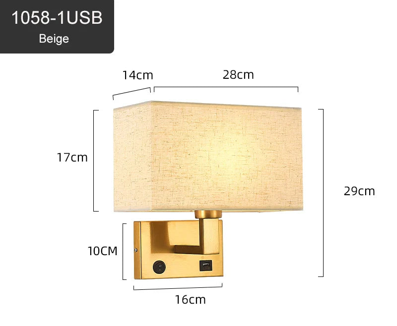 Appliques Murales Moderne Nordique Pour Chambre 3 Couleurs Abat-Jour