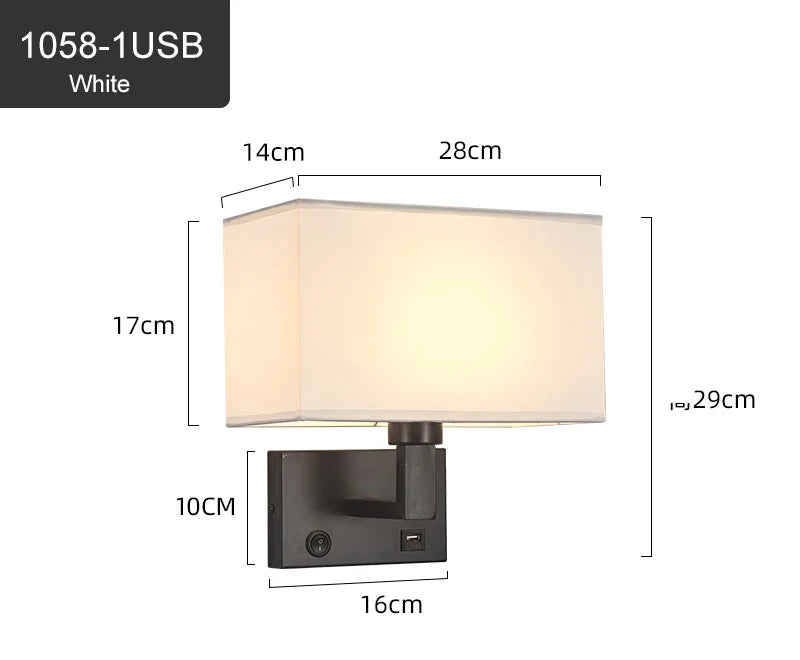 Appliques Murales Moderne Nordique Pour Chambre 3 Couleurs Abat-Jour