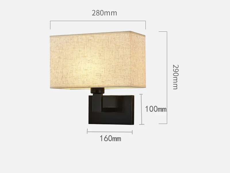 Appliques Murales Moderne Nordique Pour Chambre 3 Couleurs Abat-Jour