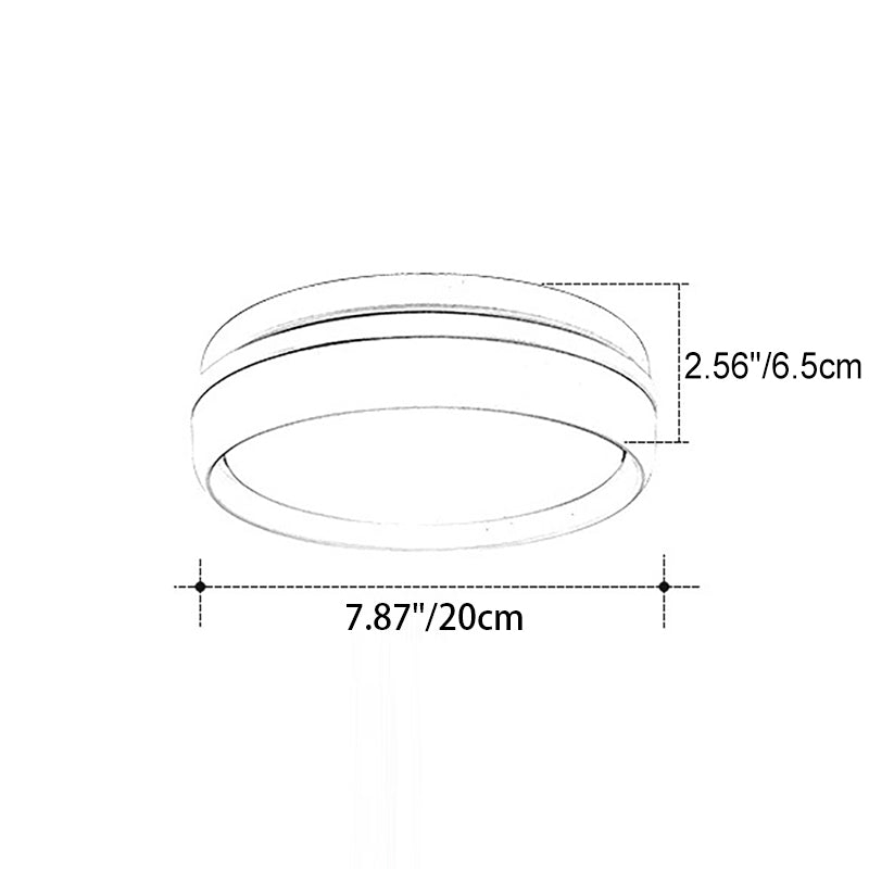 Plafonnier Led Encastré Rond Créatif En Fer Macaron