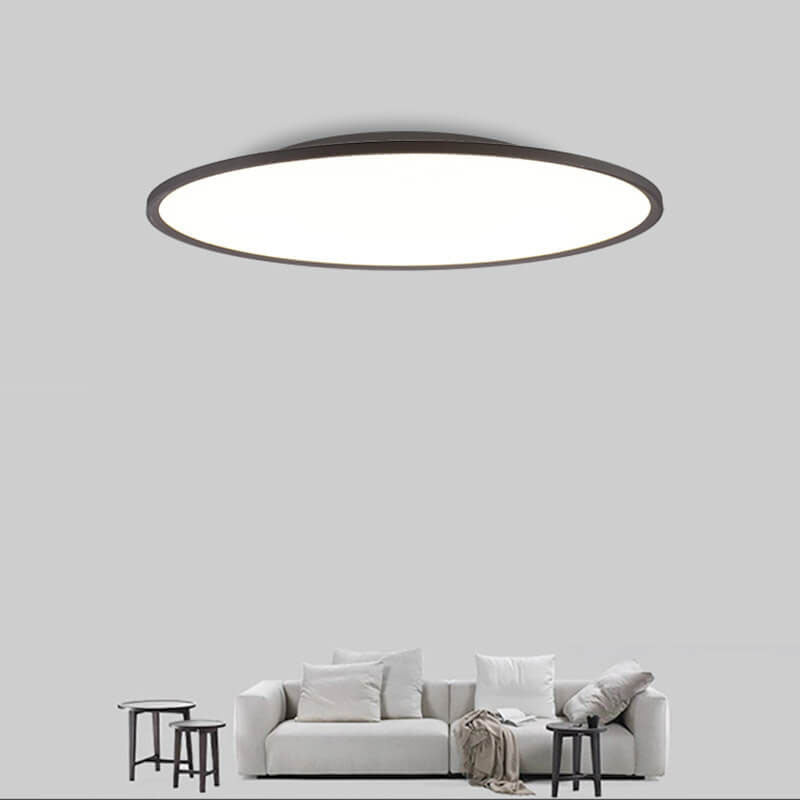 Plafonnier Led Encastré En Aluminium Acrylique Minimaliste Moderne À Abat-Jour Rond Pour Salon