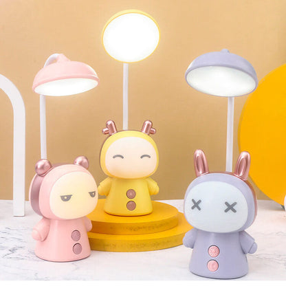 Lampe De Bureau Led Colorée Pour Enfants En Forme De Poupée De Dessin Animé En Abs