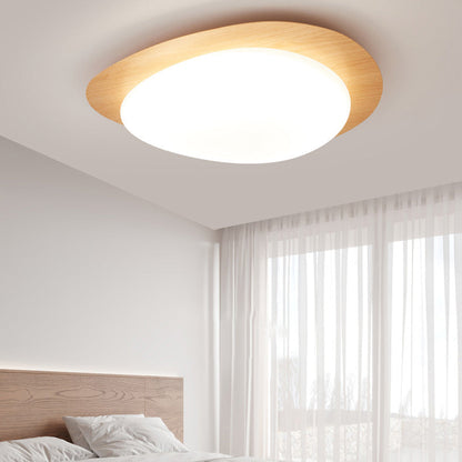 Plafonnier Led En Acrylique En Forme De Galet Scandinave Contemporain Pour Chambre À Coucher