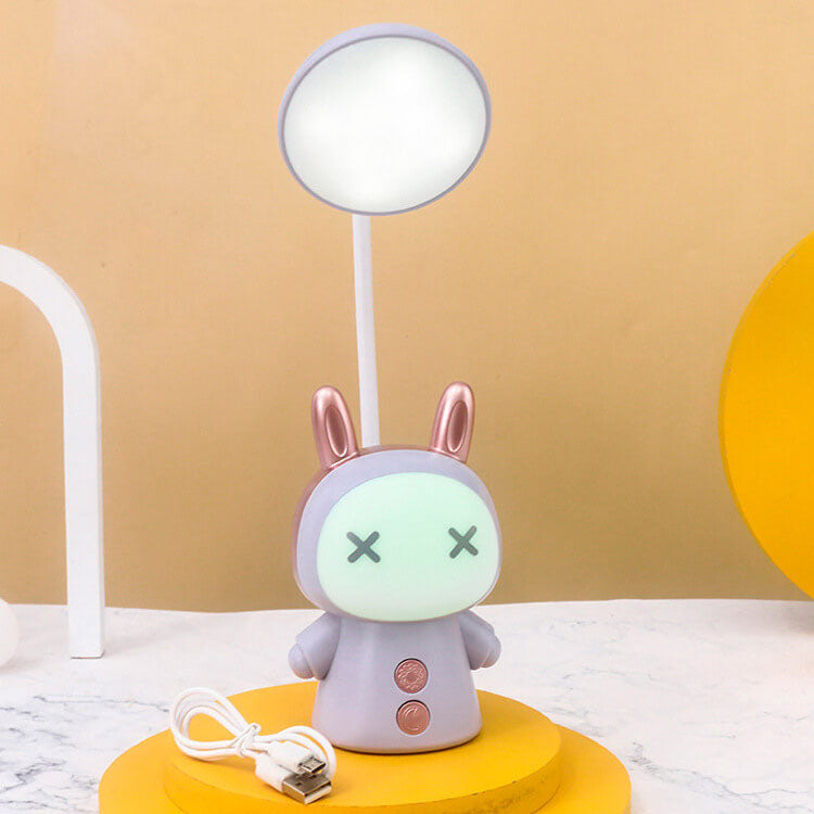 Lampe De Bureau Led Colorée Pour Enfants En Forme De Poupée De Dessin Animé En Abs