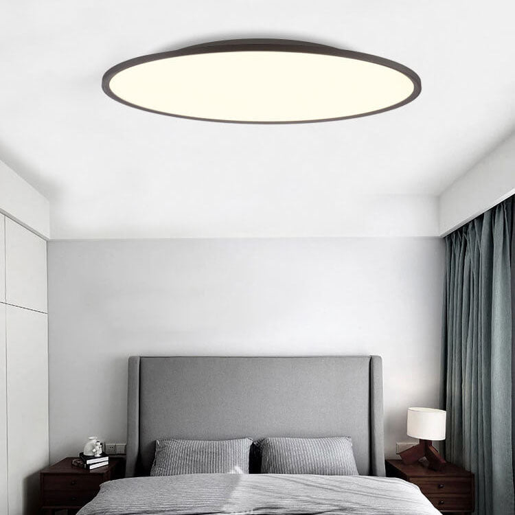 Plafonnier Led Encastré En Aluminium Acrylique Minimaliste Moderne À Abat-Jour Rond Pour Salon