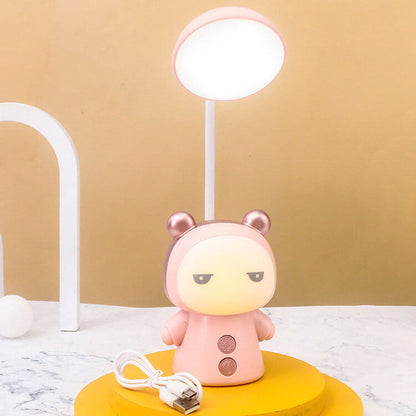 Lampe De Bureau Led Colorée Pour Enfants En Forme De Poupée De Dessin Animé En Abs