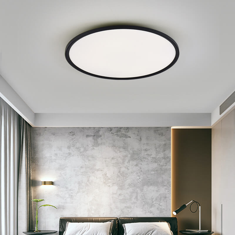 Plafonnier Led Encastré En Aluminium Acrylique Minimaliste Moderne À Abat-Jour Rond Pour Salon