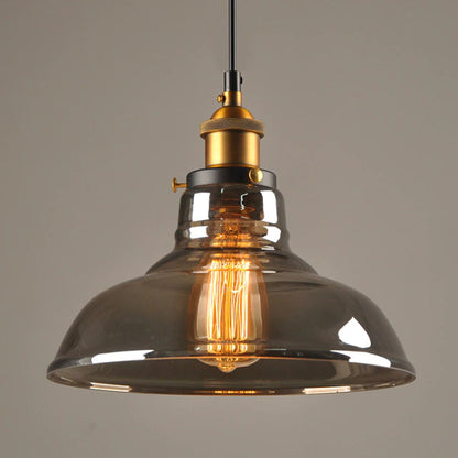 Nurieux - Lampe suspendue en verre antique