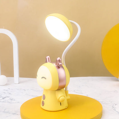 Lampe De Bureau Led Colorée Pour Enfants En Forme De Poupée De Dessin Animé En Abs