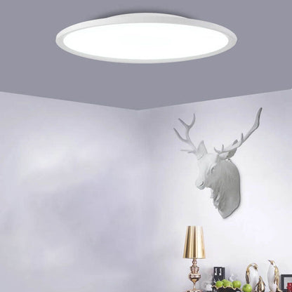 Plafonnier Led Encastré En Aluminium Acrylique Minimaliste Moderne À Abat-Jour Rond Pour Salon
