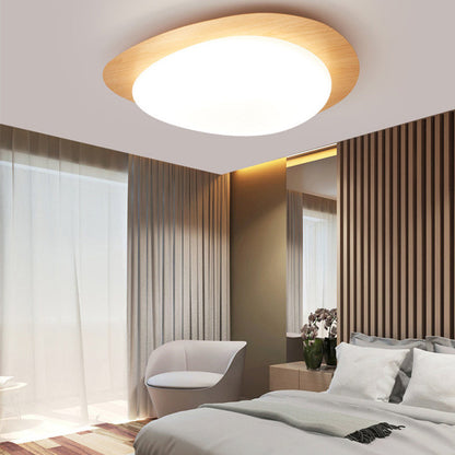 Plafonnier Led En Acrylique En Forme De Galet Scandinave Contemporain Pour Chambre À Coucher