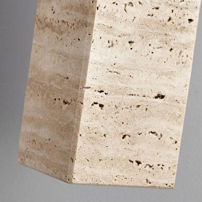 Lustre Japonais Wabi-Sabi En Bois Massif Et Pierre À 1/2/3 Lampes