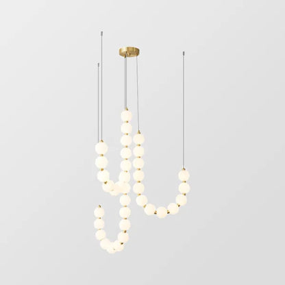 Linnon - Chandelier à collier blanc de luxe