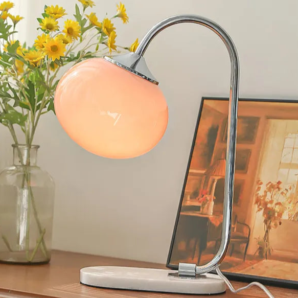 Harvon - Lampe de table Marshmallow en métal et verre