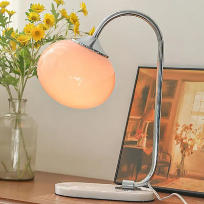 Harvon - Lampe de table Marshmallow en métal et verre