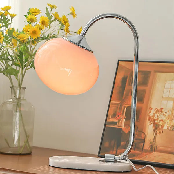 Harvon - Lampe de table Marshmallow en métal et verre