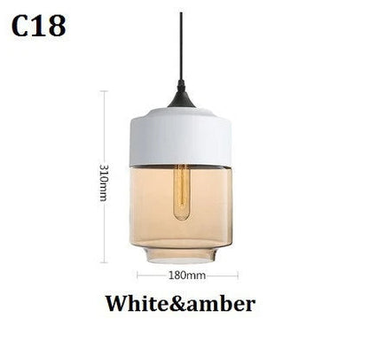 Lampe À Suspension Luxueuse Jevaglo En Verre Et Bois